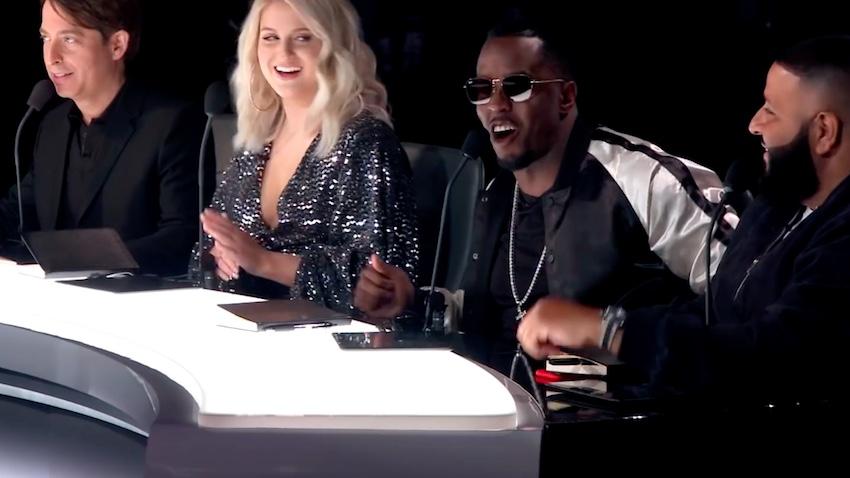Charlie Walk, Meghan Trainor, Sean Diddy Combs and DJ Khaled, in The Four: Battle for Stardom, Fox