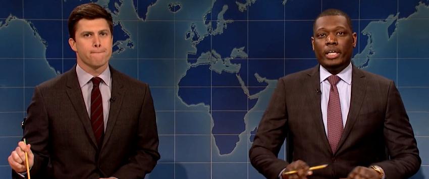 Colin Jost and Michael Che in Saturday Night Live: Weekend Update